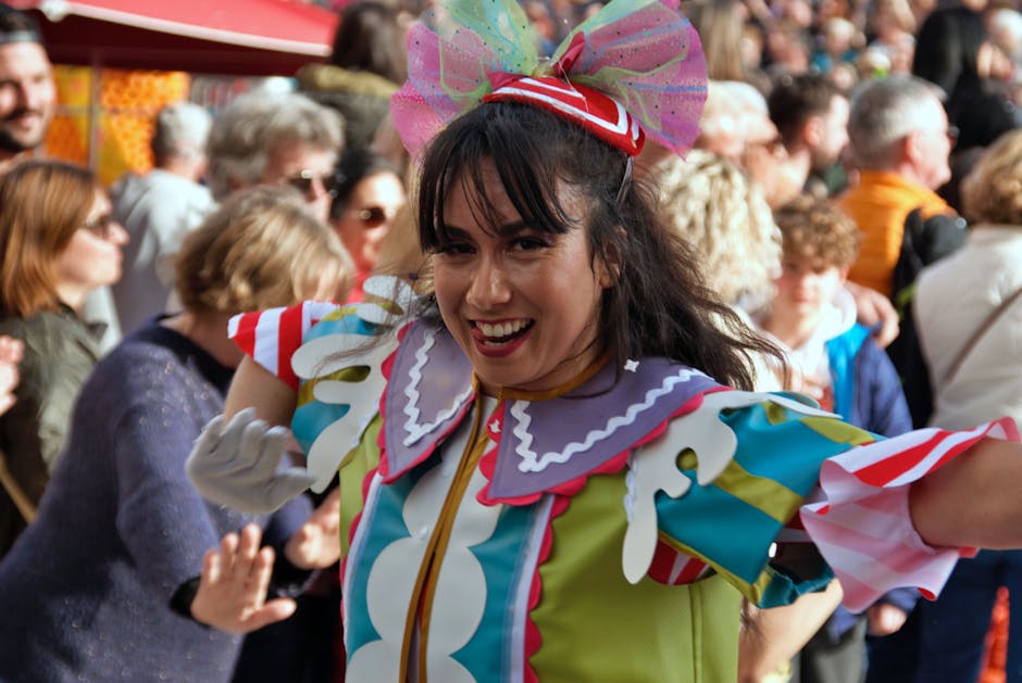 A vibrant street dance performance during the Menton festival in France, capturing cultural expressions and joy.